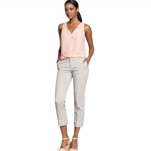 Banana Republic Gray Patterned Pants. Size 4P.